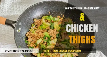 Master Stir-Frying Large Bok Choy & Chicken Thighs in Minutes