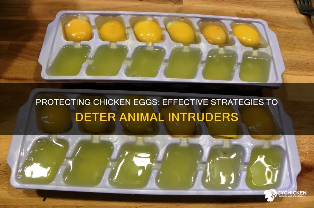 how to stop animals from consuming chicken eg