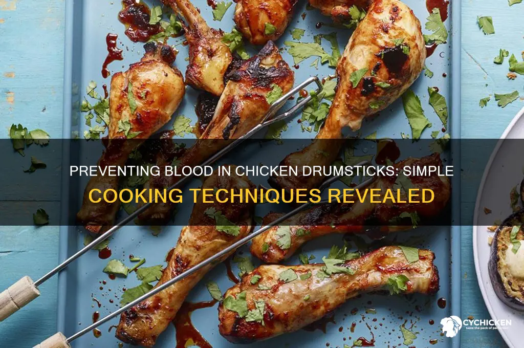 how to stop blood from chicken drumsticks