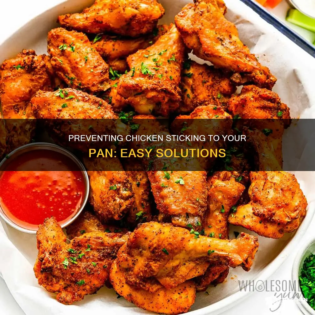 how to stop chicken from sticking to baking pan