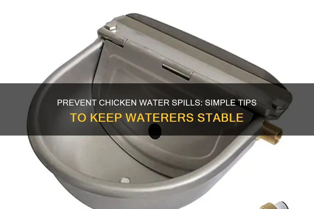 how to stop chicken from tipping water