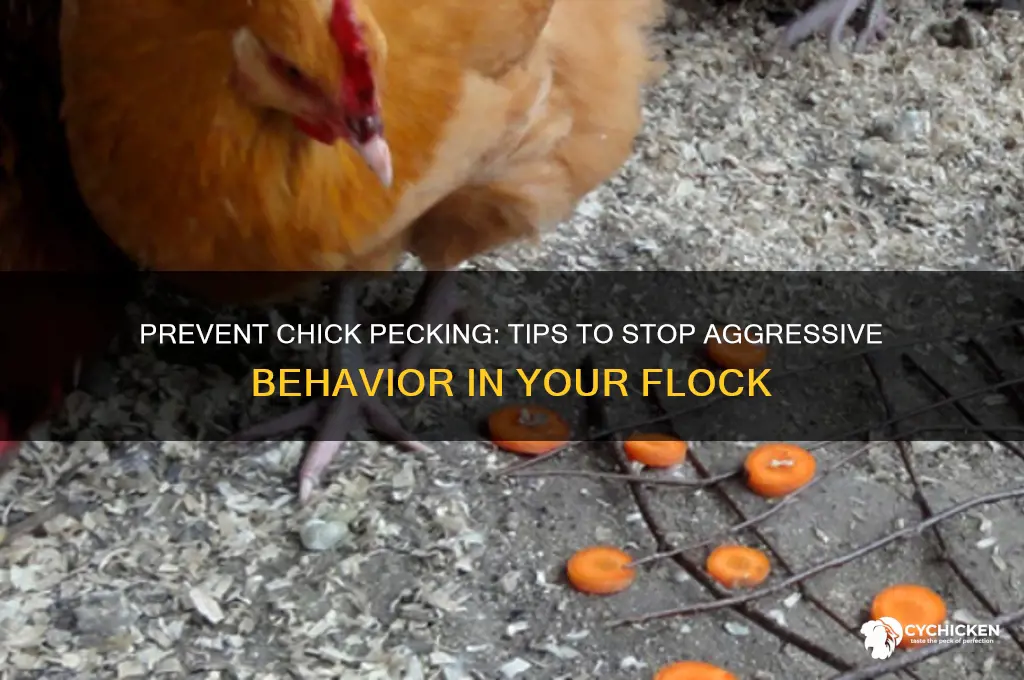 how to stop chicks from pecking each other
