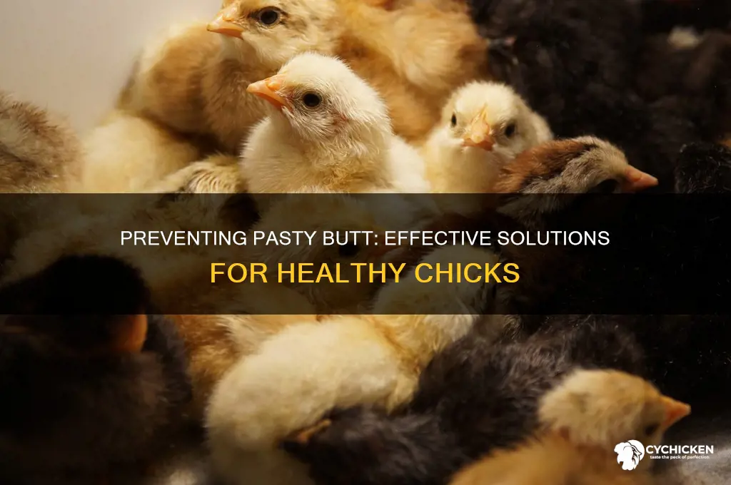 how to stop pasty butt problem in chicks