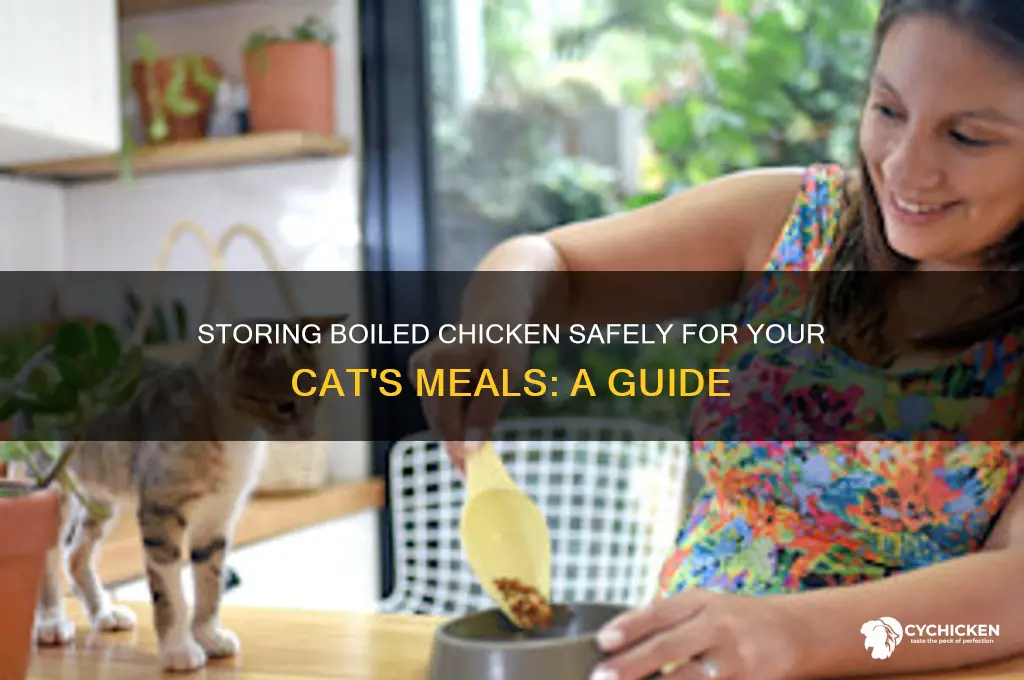 how to store boiled chicken for cats