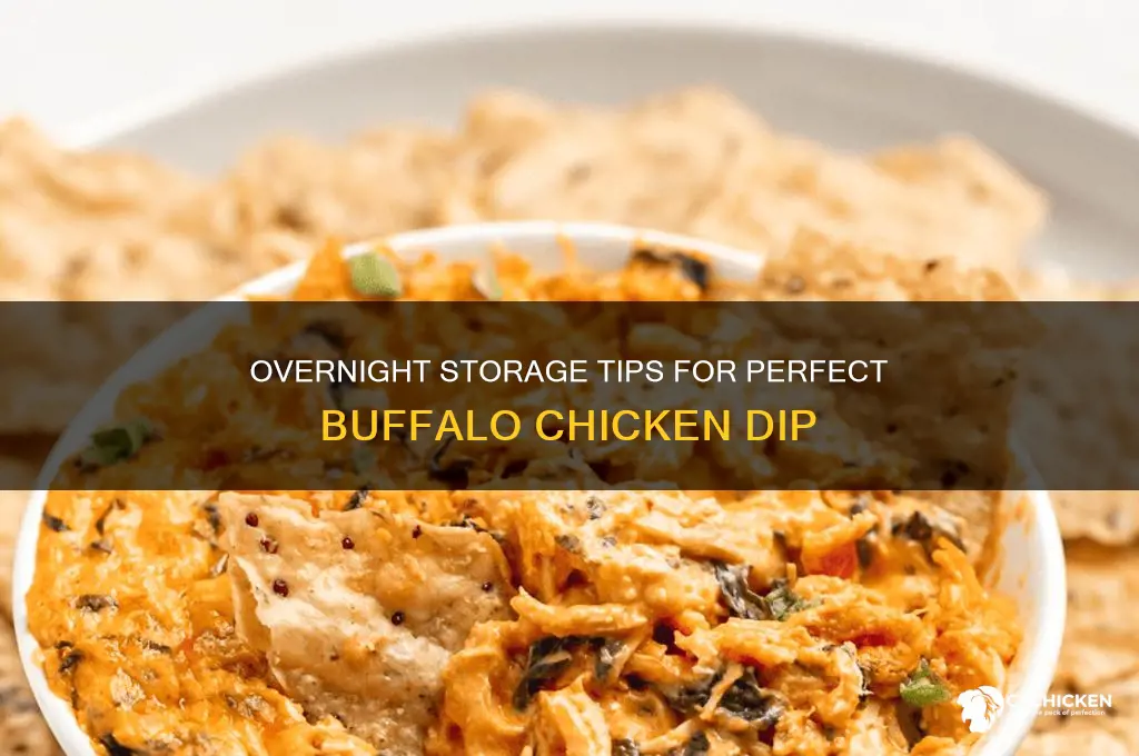 how to store buffalo chicken dip overnight