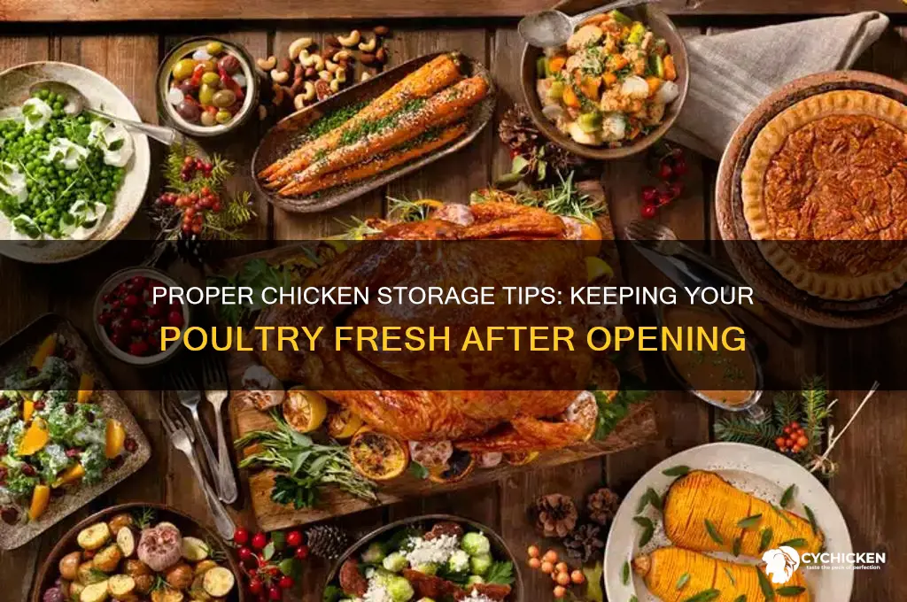 how to store chicken after opening package