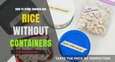 Creative Ways to Store Chicken and Rice Without Containers