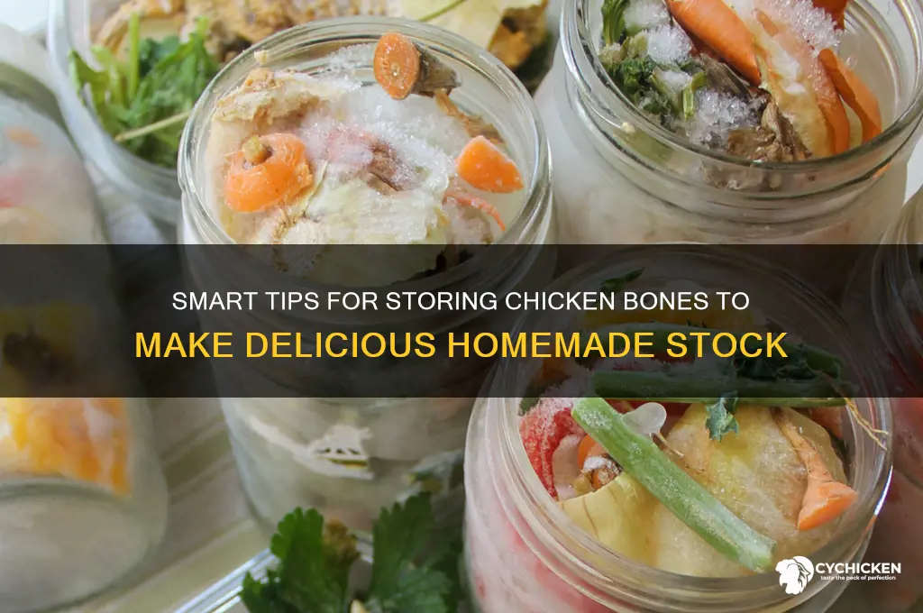 how to store chicken bones for stock