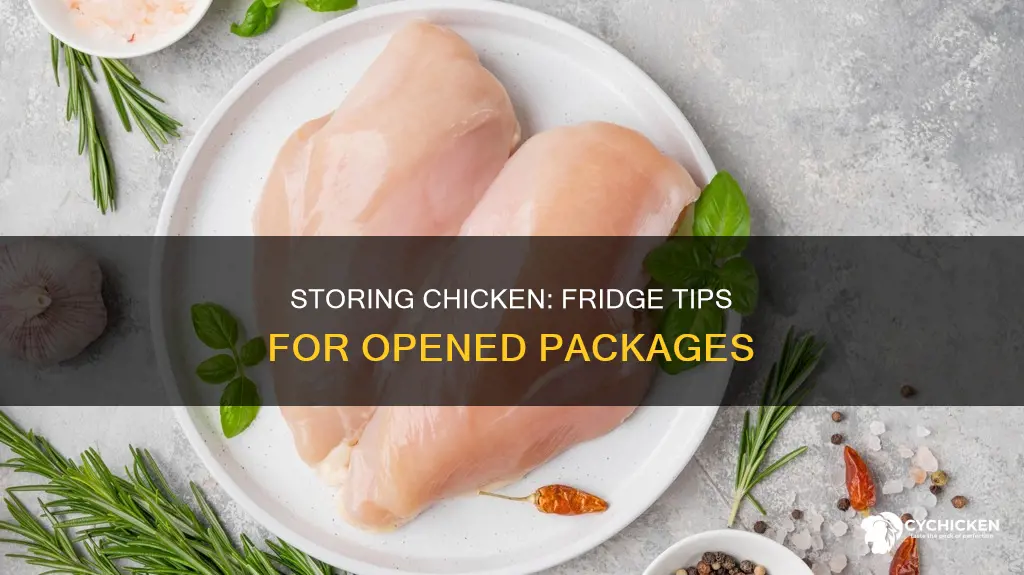 how to store chicken in fridge after opening package