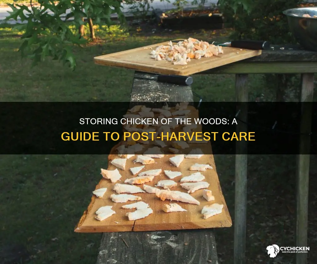 how to store chicken of the woods after harvest