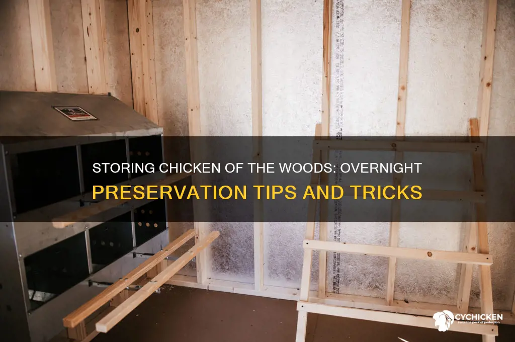 how to store chicken of the woods overnight