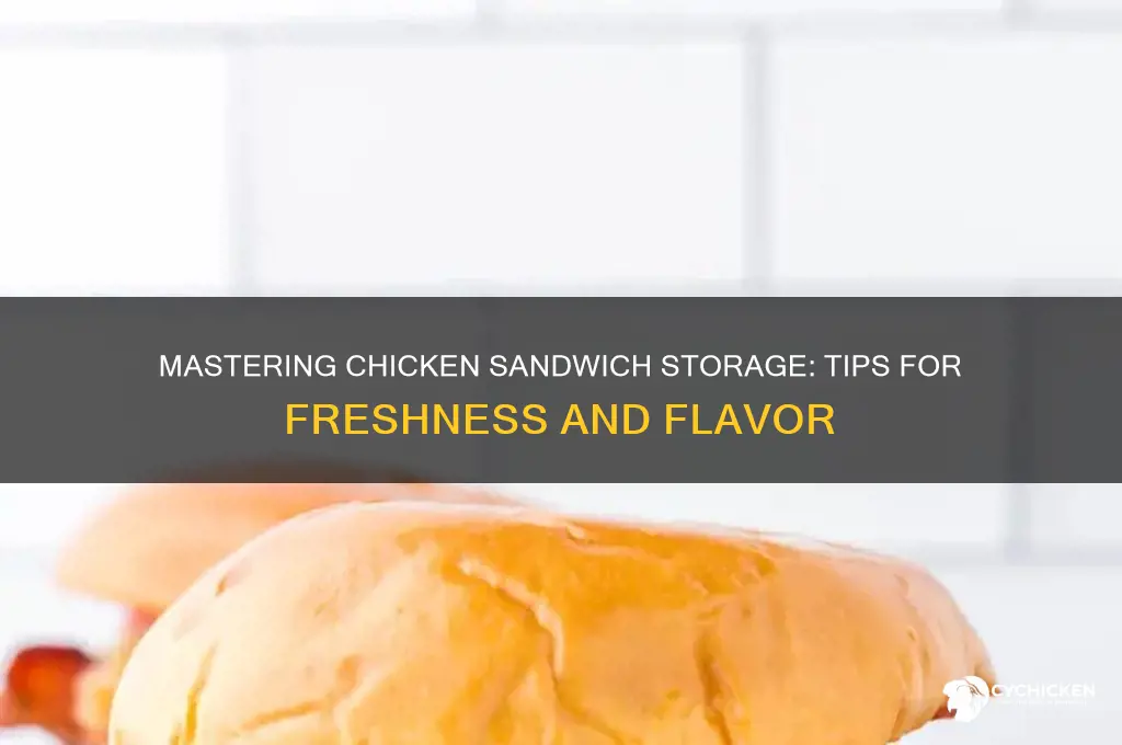 how to store chicken sandwiches