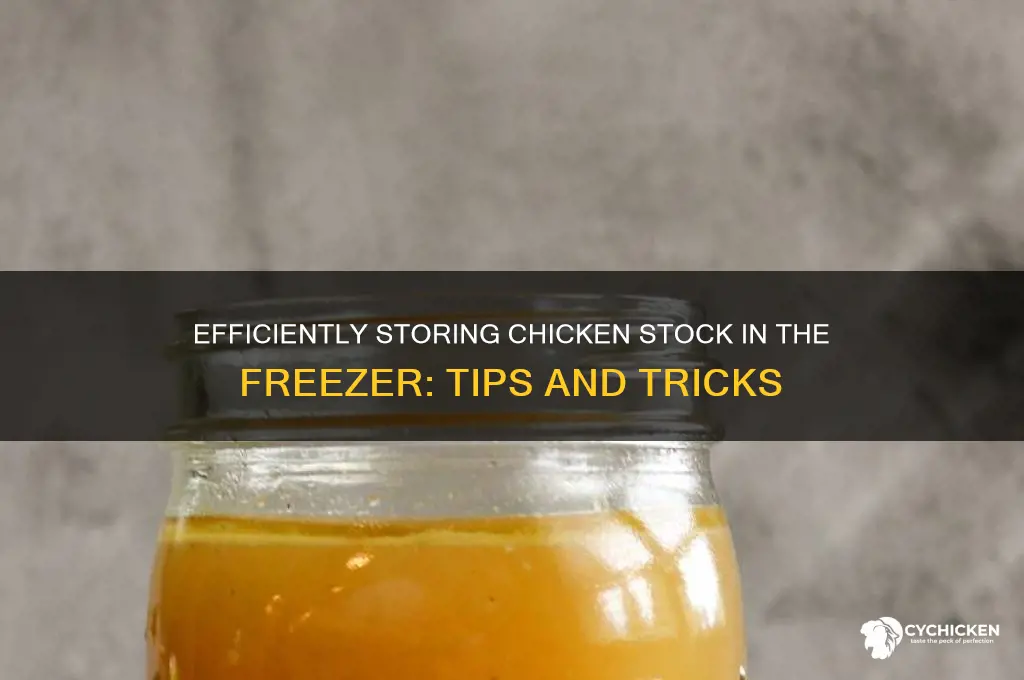 how to store chicken stock in freezer