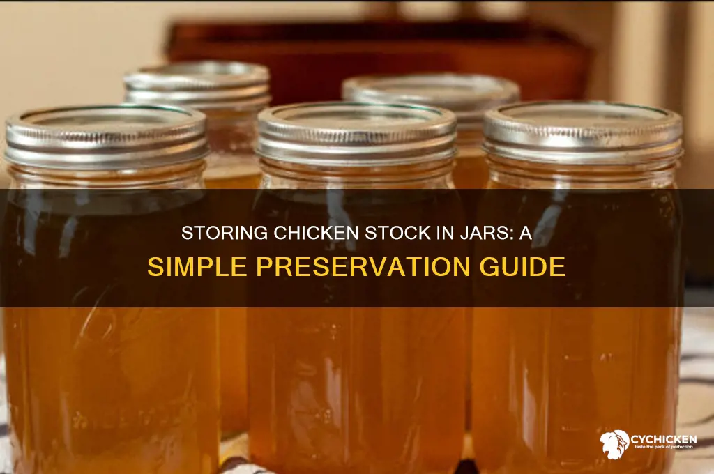 how to store chicken stock in jars