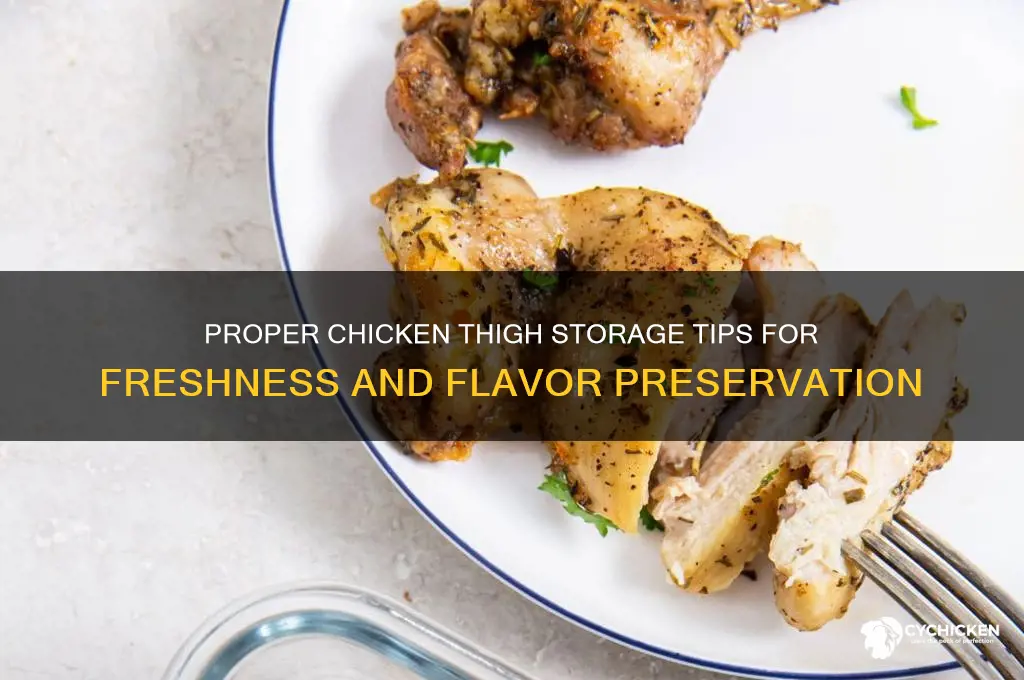 how to store chicken thighs