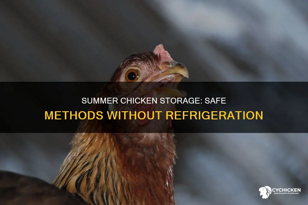 how to store chicken without fridge in summer