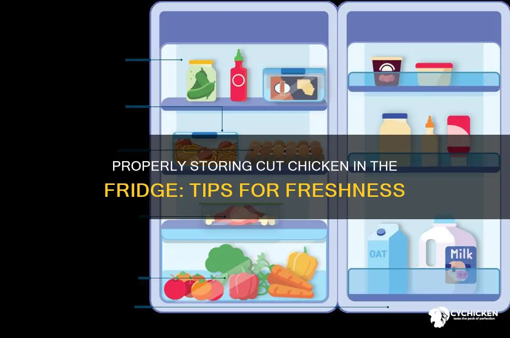 how to store cut chicken in fridge