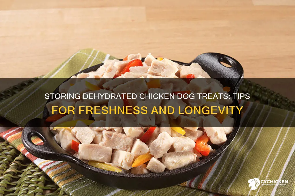 how to store dehydrated chicken treats for dogs