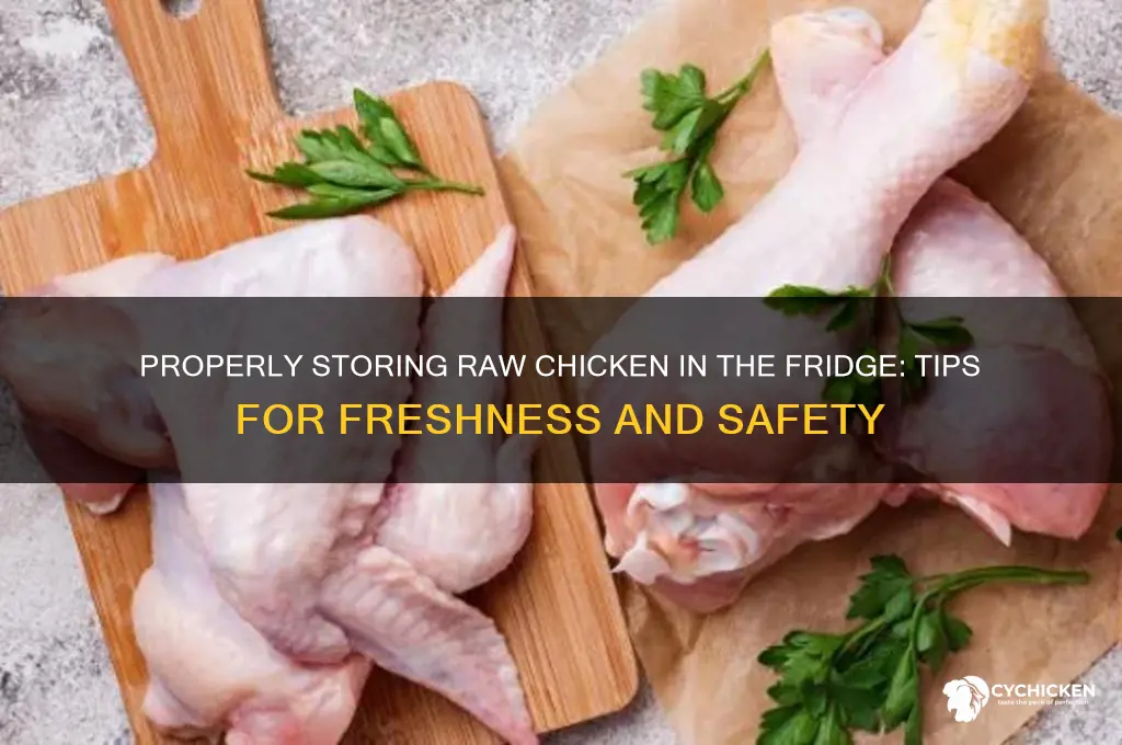 how to store raw chicken in the fridge