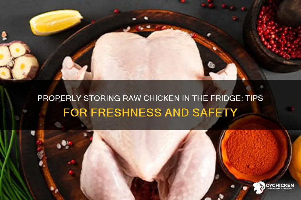 how to store raw chicken meat infridge