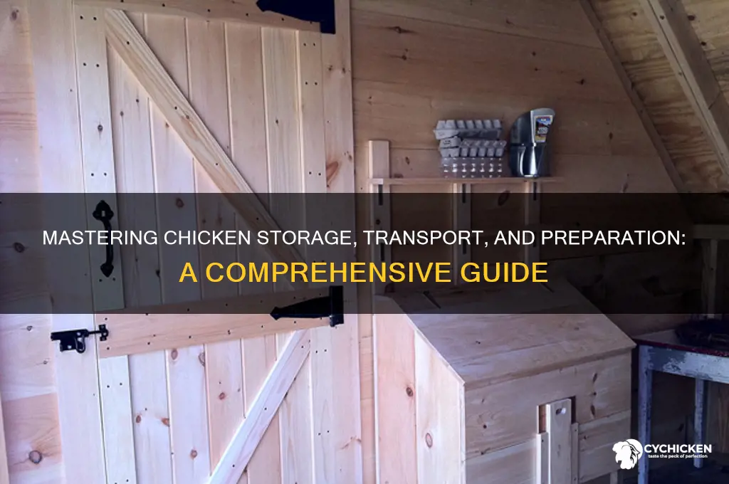 how to store transport and prepare chicken