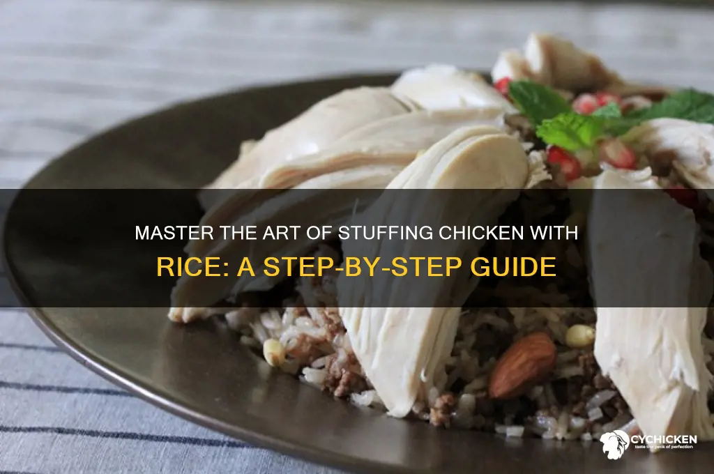 how to stuff a chicken with rice