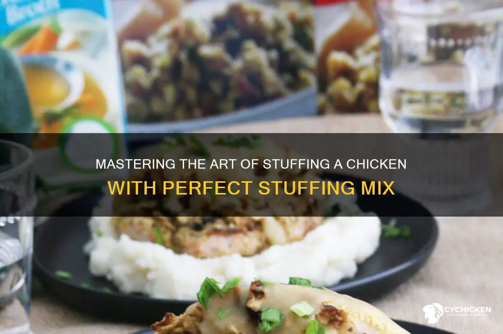 how to stuff a chicken with stuffing mix