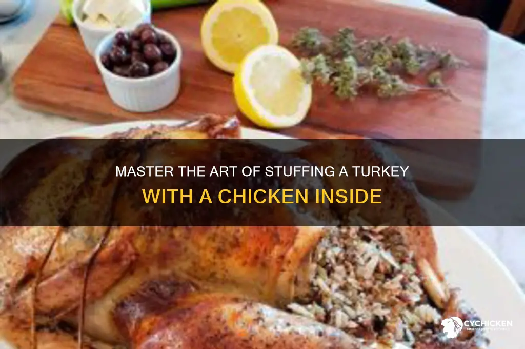 how to stuff a turkey with a chicken