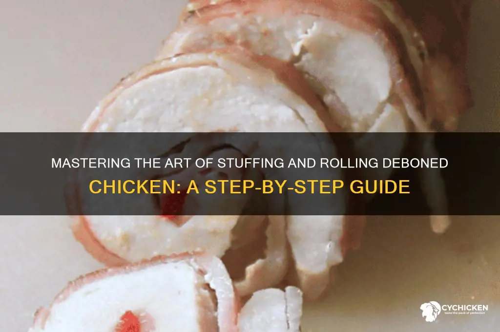 how to stuff and roll a deboned chicken