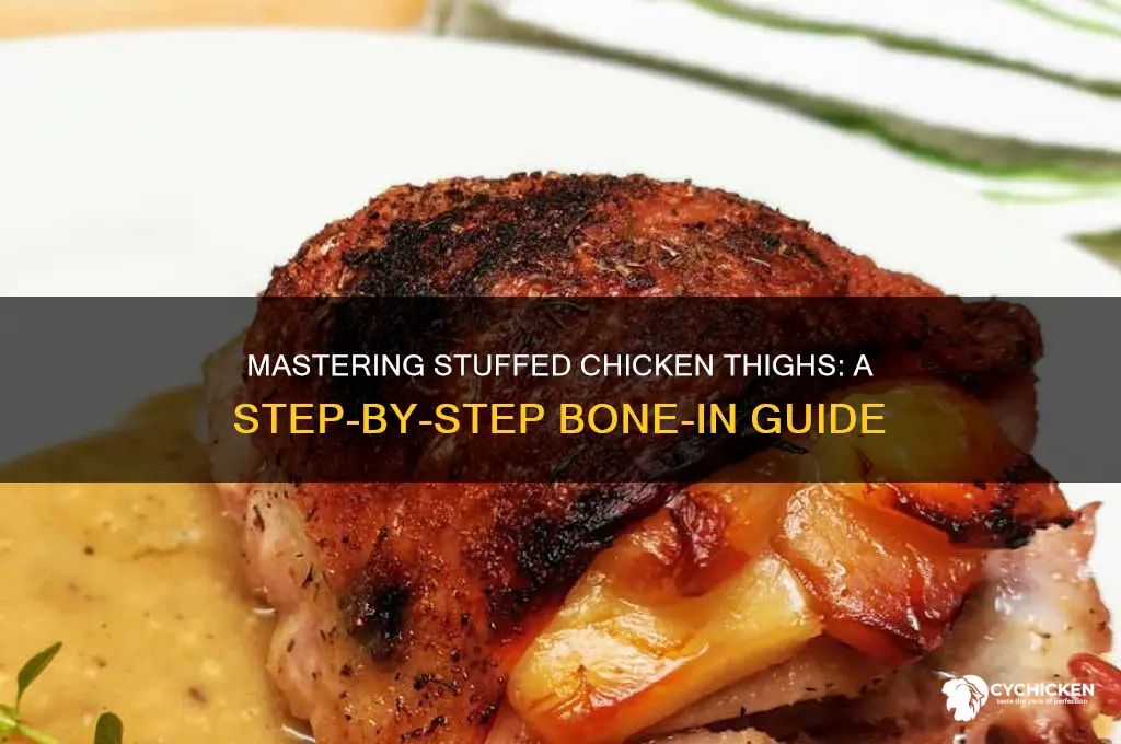 how to stuff bone in chicken thighs