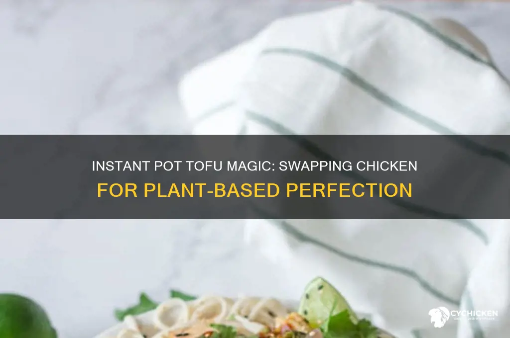 how to sub tofu for chicken in instapot