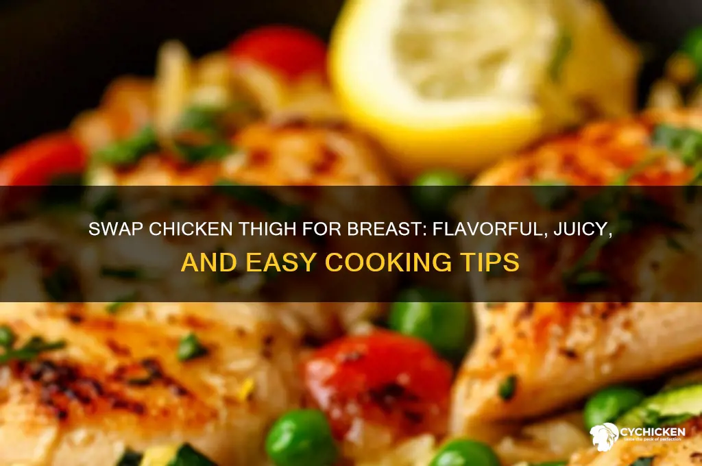 how to substitude chicken thigh for breast