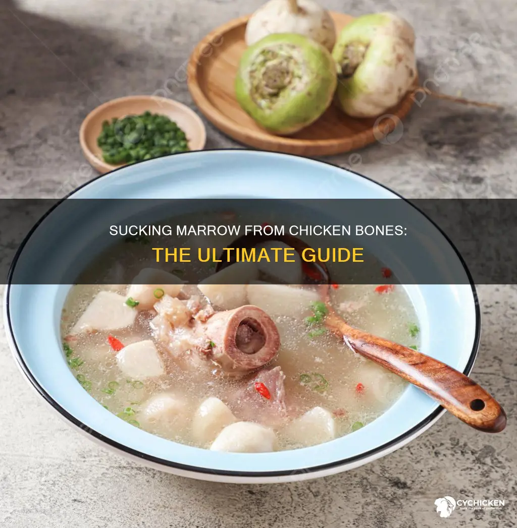 how to suck the marrow out of chicken bones