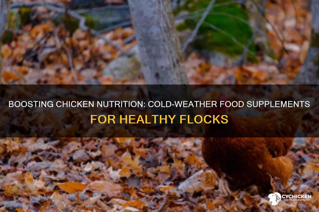 how to supllement chicken food for cold weather