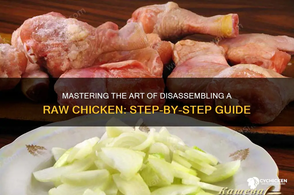 how to take apart a raw chicken