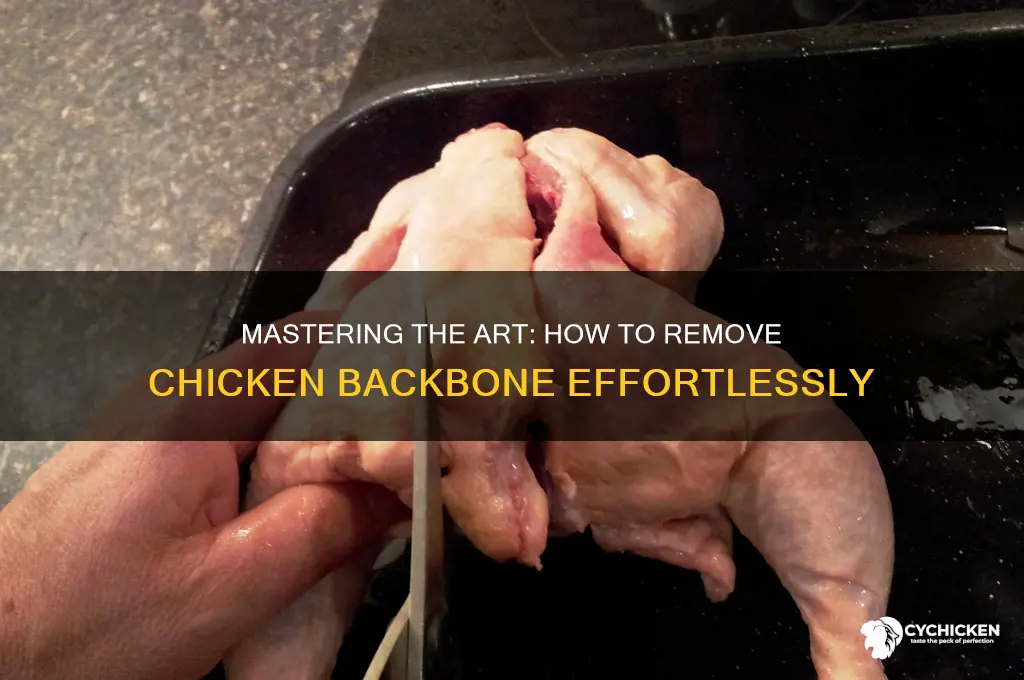 how to take backbone out of chicken