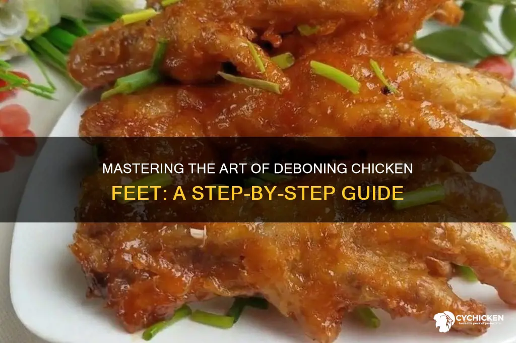 how to take bone out of chicken feet