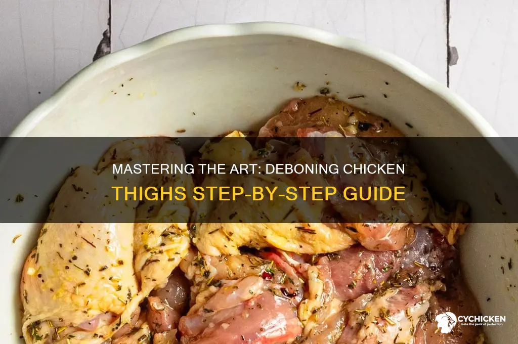 how to take bone out of chicken thigh