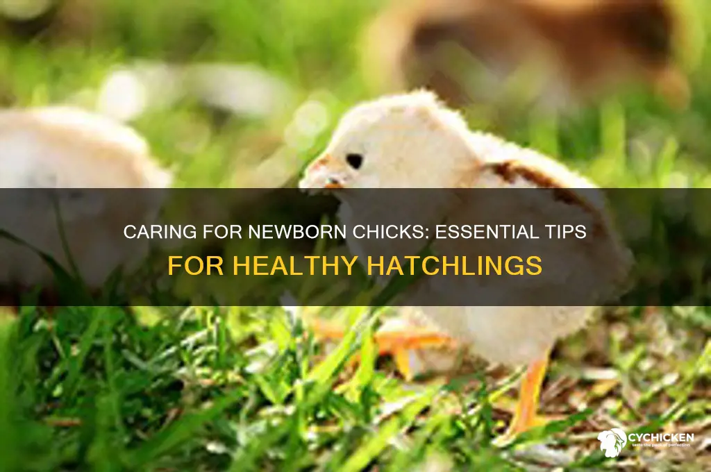 how to take care new hatched chicks
