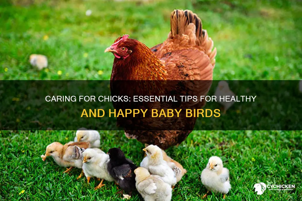 how to take care of a chick