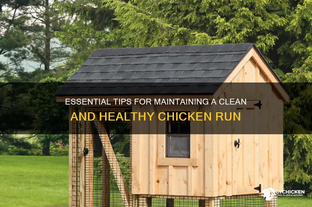 how to take care of a chicken run