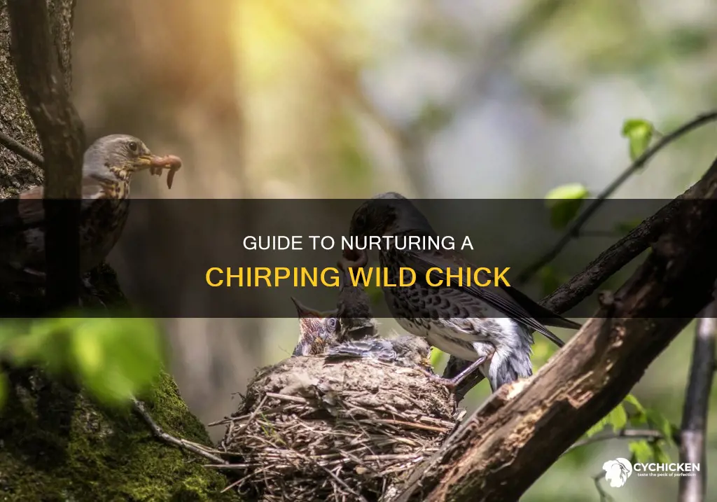 how to take care of a chirping wild chick