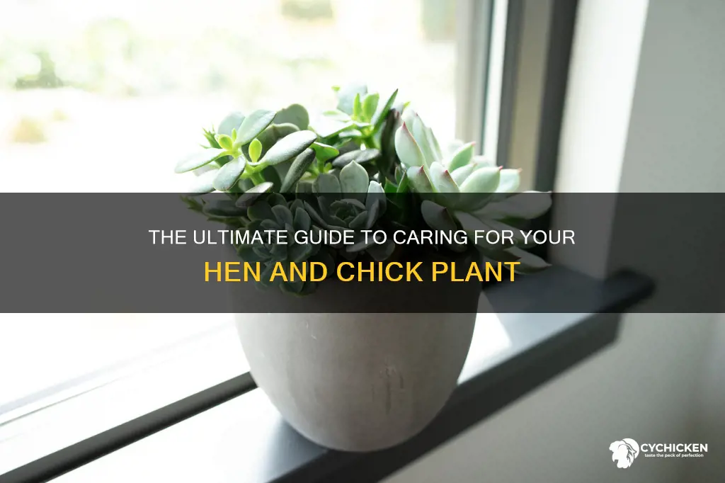 how to take care of a hen and chick plant