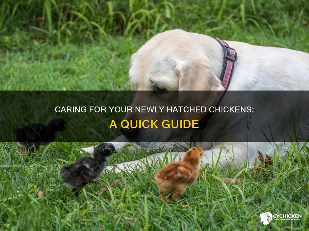 how to take care of a newly hatched chicken