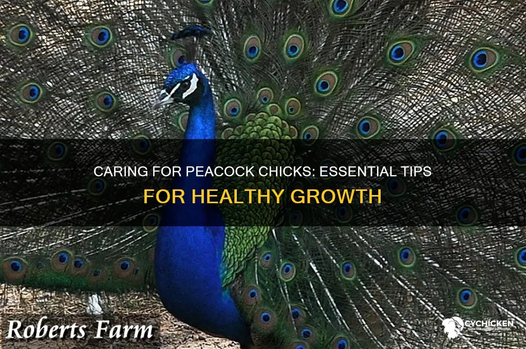 how to take care of a peacock chick