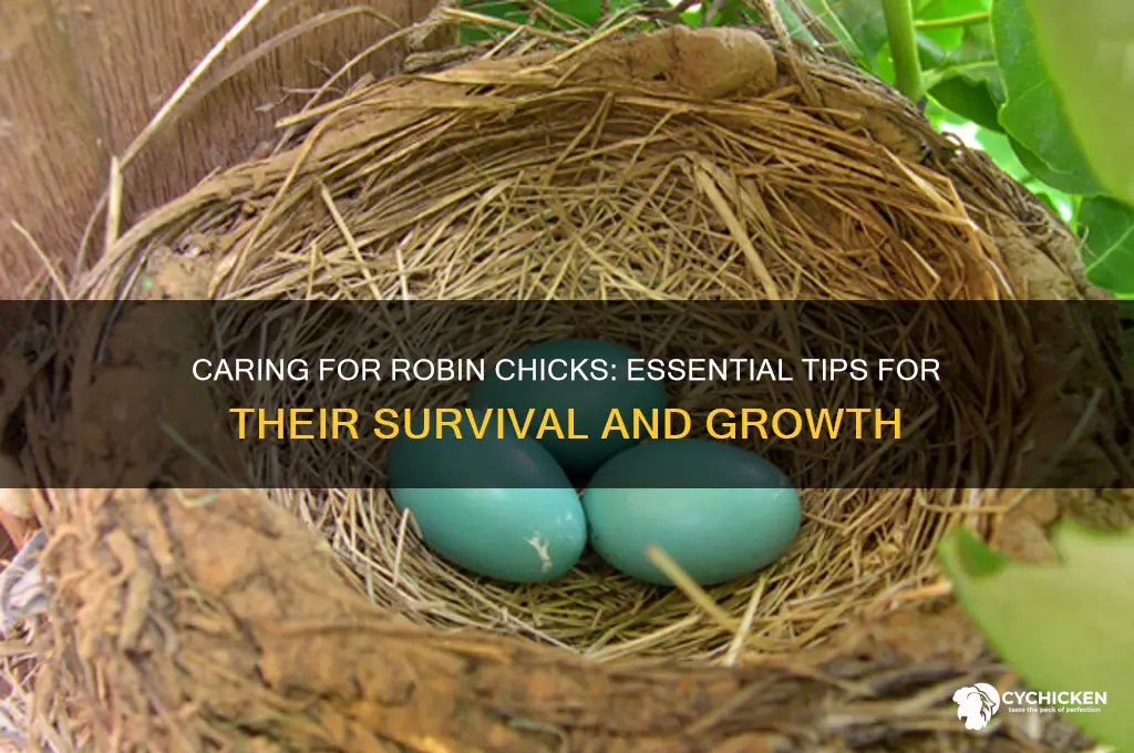 how to take care of a robin chick