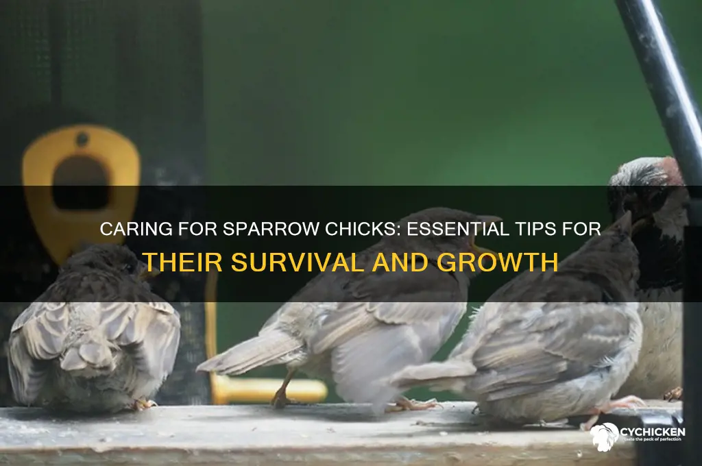 how to take care of a sparrow chick