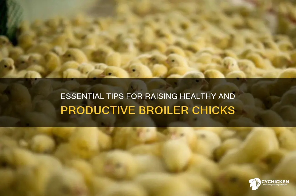 how to take care of broiler chicks