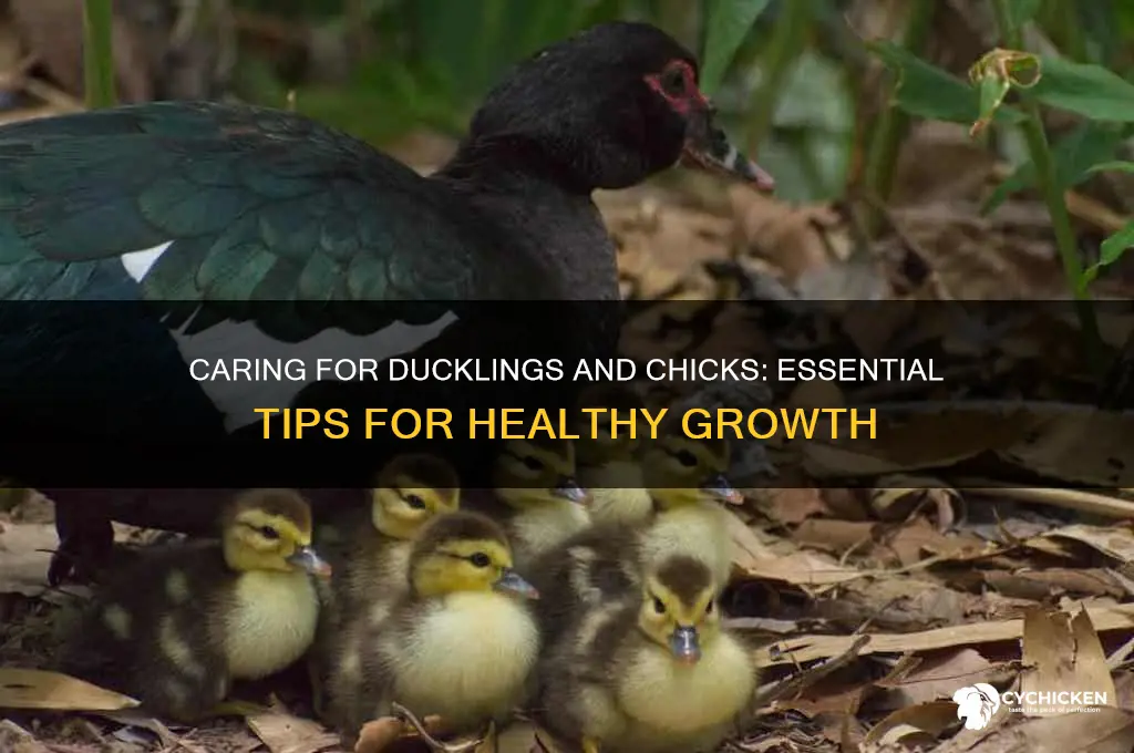 how to take care of ducklings and chicks