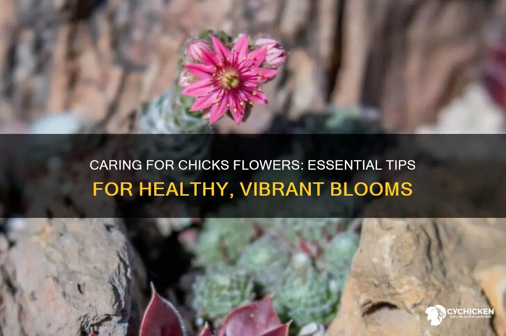 how to take care of flowers called chicks